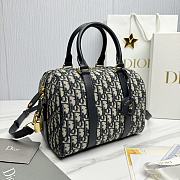 Dior Groove 25 Bag Blue Dior Oblique Jacquard - 25x19x16cm - 4