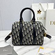 Dior Groove 25 Bag Blue Dior Oblique Jacquard - 25x19x16cm - 5