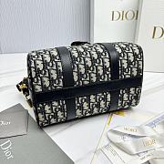 Dior Groove 25 Bag Blue Dior Oblique Jacquard - 25x19x16cm - 6