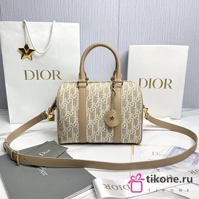 Dior Groove 25 Bag Natural Dior Oblique Jacquard - 25x19x16cm - 1