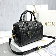 Dior Groove 25 Bag Black Macrocannage Calfskin - 25x19x16cm - 3