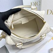 Dior Groove 25 Bag White Macrocannage Calfskin - 25x19x16cm - 2