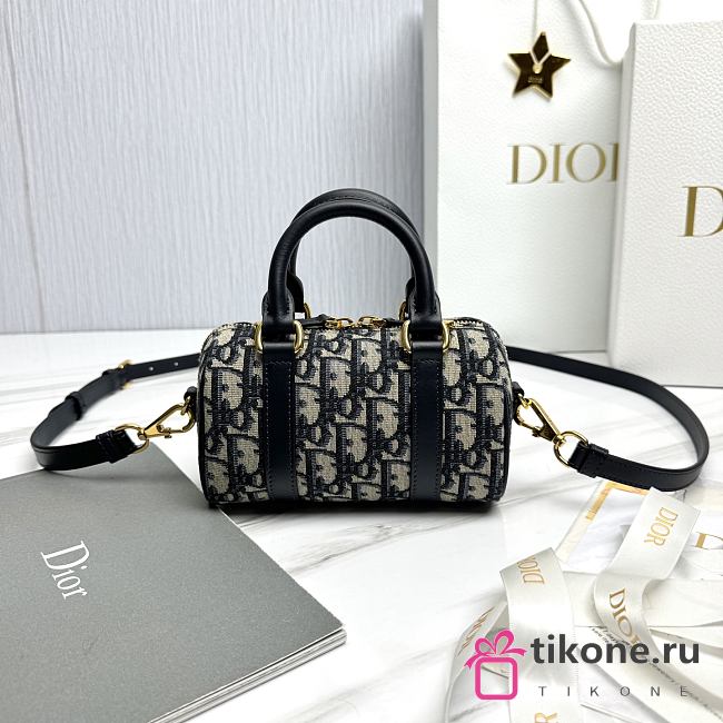 Dior Groove 17 Nano Bag Blue Dior Oblique Jacquard - 17x10x8cm - 1