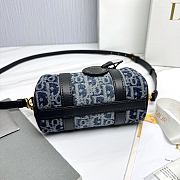 Dior Groove 17 Nano Bag Blue Denim Dior Oblique Jacquard - 17x10x8cm - 5