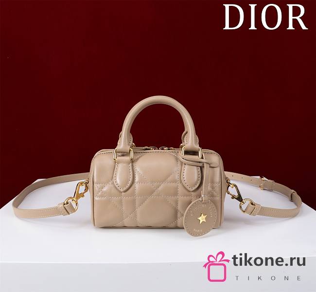 Dior Groove 17 Nano Bag Biscuit Macrocannage Calfskin - 17x10x8cm - 1