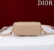 Dior Groove 17 Nano Bag Biscuit Macrocannage Calfskin - 17x10x8cm - 5