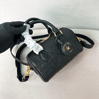 Dior Groove 17 Nano Bag Black Macrocannage Calfskin - 17x10x8cm