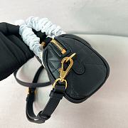 Dior Groove 17 Nano Bag Black Macrocannage Calfskin - 17x10x8cm - 6