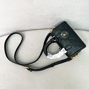 Dior Groove 17 Nano Bag Black Macrocannage Calfskin - 17x10x8cm - 4