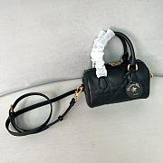 Dior Groove 17 Nano Bag Black Macrocannage Calfskin - 17x10x8cm - 2