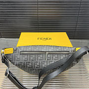 Fendi Belt Bag Fabric Grey - 28x17cm - 4