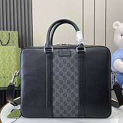 Gucci GG Supreme Medium Briefcase Black - 36.5x29x7.5cm - 1