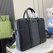 Gucci GG Supreme Medium Briefcase Black - 36.5x29x7.5cm - 5