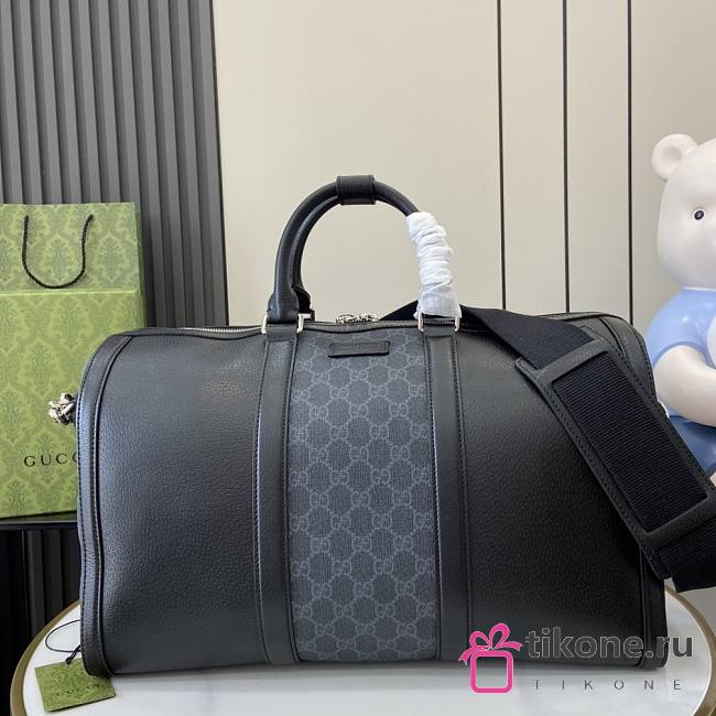 Gucci GG Supreme Large Duffle Bag Black - 44x28x24.5cm - 1