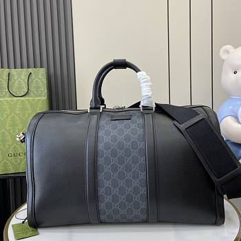 Gucci GG Supreme Large Duffle Bag Black - 44x28x24.5cm