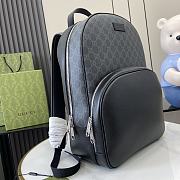 Gucci Medium GG Backpack Black - 40x29x14cm - 5
