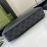 Gucci GG Supreme Small Crossbody Bag Black - 24x16.5x4.5cm - 5