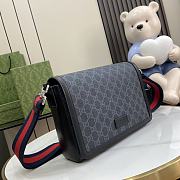 Gucci GG Medium Crossbody Bag In Black Supreme - 27x20x8cm - 3