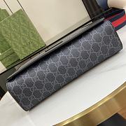Gucci GG Medium Crossbody Bag In Black Supreme - 27x20x8cm - 5