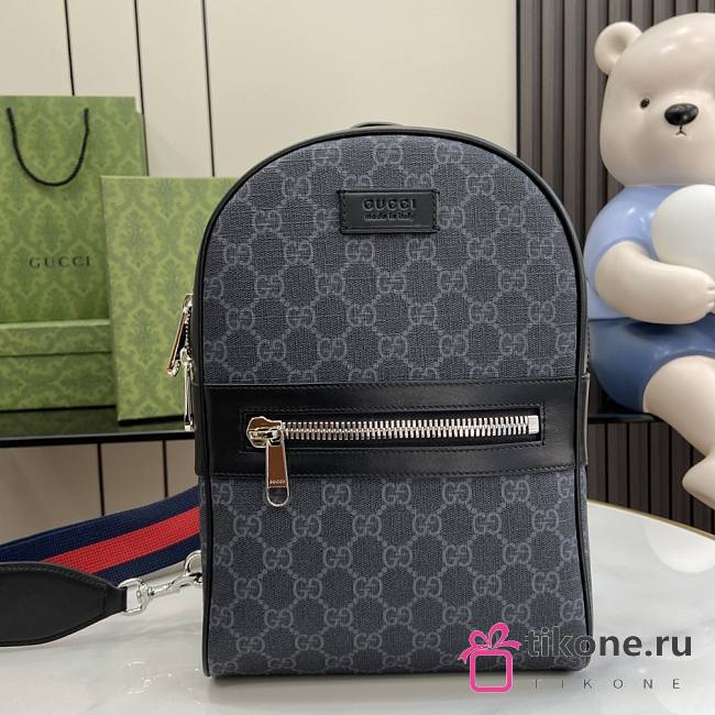 Gucci GG Crossbody Bag in Black Supreme - 29x20x6cm - 1