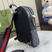 Gucci GG Crossbody Bag in Black Supreme - 29x20x6cm - 3