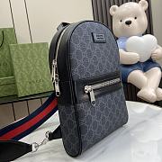 Gucci GG Crossbody Bag in Black Supreme - 29x20x6cm - 6