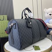 Gucci GG Black Medium Duffle Bag in Black GG Canvas - 45x30x24.5cm - 5