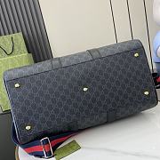 Gucci GG Black Medium Duffle Bag in Black GG Canvas - 45x30x24.5cm - 3