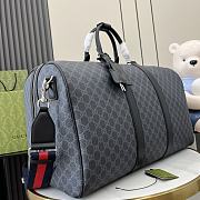 Gucci GG Black Large Duffle Bag in Black GG Canvas - 52x33x28cm - 4