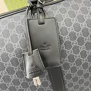 Gucci GG Black Large Duffle Bag in Black GG Canvas - 52x33x28cm - 3