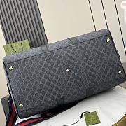 Gucci GG Black Large Duffle Bag in Black GG Canvas - 52x33x28cm - 2