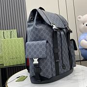 Gucci GG Black Large Backpack in Black GG Supreme - 46x35x12cm - 6