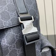 Gucci GG Black Large Backpack in Black GG Supreme - 46x35x12cm - 5