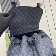 Gucci GG Black Large Backpack in Black GG Supreme - 46x35x12cm - 4