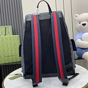 Gucci GG Black Large Backpack in Black GG Supreme - 46x35x12cm - 2