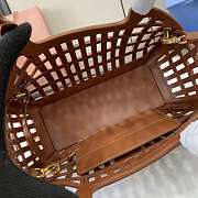Miumiu Leather Basket Cognac 5BA294 - 24x12.5x9cm - 6
