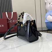 Gucci Diana Small Tote Bag In Black Leather - 20x16x10cm - 6