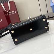 Gucci Diana Small Tote Bag In Black Leather - 20x16x10cm - 3