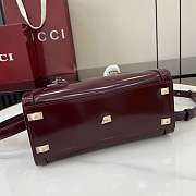 Gucci Diana Small Tote Bag In Rosso Ancora Red Leather - 20x16x10cm - 6