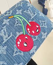 LVxTM Zippy Wallet Monogram Cherry Denim - 2
