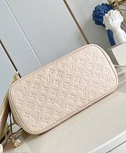 LV Neverfull MM Monogram Empreinte Leather Cream Beige M46676 - 31x28x14cm - 4