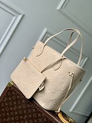 LV Neverfull MM Monogram Empreinte Leather Sand M14319 - 31x28x14cm - 5