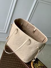 LV Neverfull MM Monogram Empreinte Leather Sand M14319 - 31x28x14cm - 4