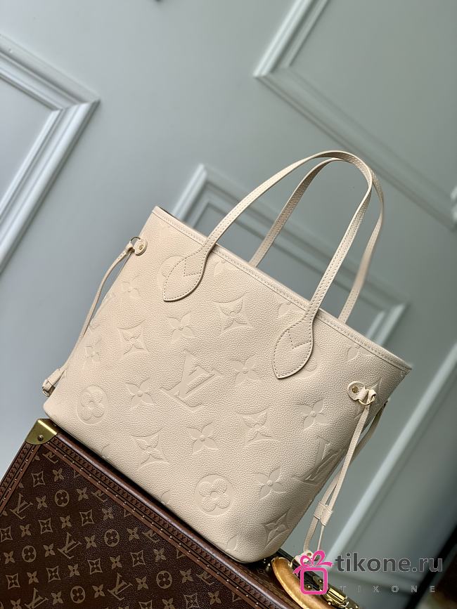 LV Neverfull MM Monogram Empreinte Leather Sand M14319 - 31x28x14cm - 1
