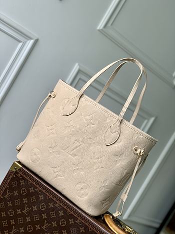LV Neverfull MM Monogram Empreinte Leather Sand M14319 - 31x28x14cm