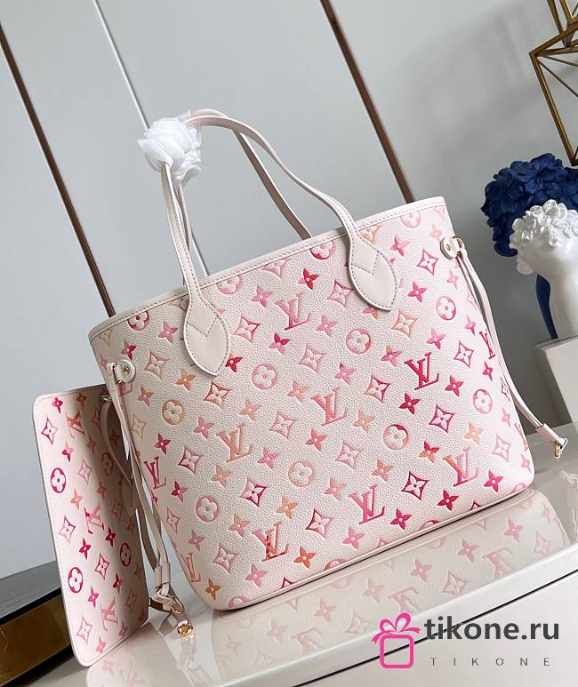LV Neverfull MM Monogram Empreinte Leather M47080 - 31x28x14cm - 1