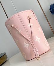 LV Neverfull MM Bicolor Monogram Empreinte Pink/Beige M14210 - 31x28x14cm - 6