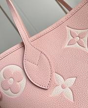 LV Neverfull MM Bicolor Monogram Empreinte Pink/Beige M14210 - 31x28x14cm - 2