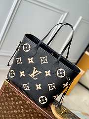 LV Neverfull MM Bicolor Monogram Empreinte Black/Beige M58907 - 31x28x14cm - 3