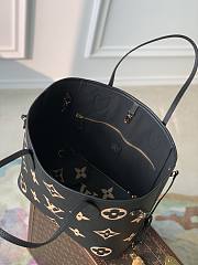LV Neverfull MM Bicolor Monogram Empreinte Black/Beige M58907 - 31x28x14cm - 5